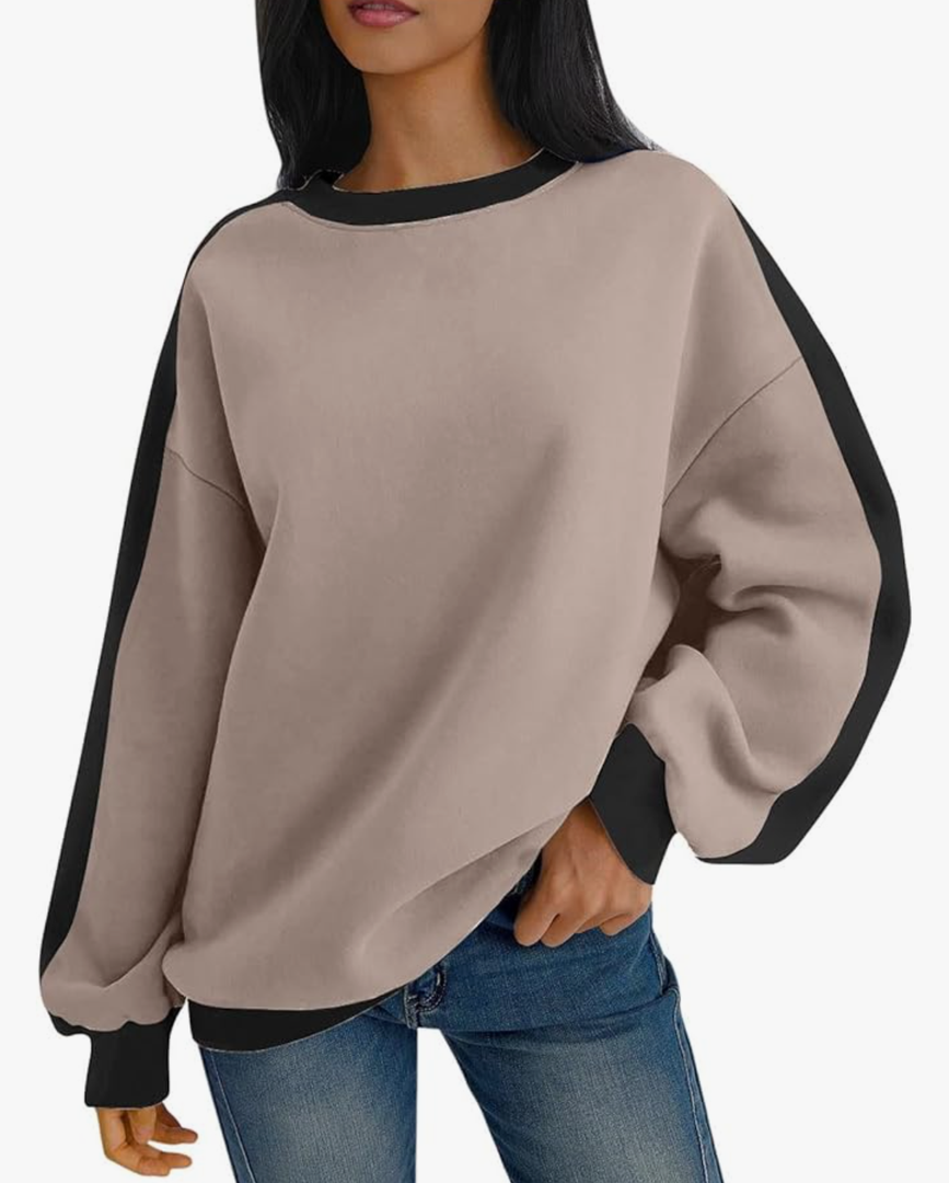 Womens Causal Long Sleeve Lightweight Sweatshirts Comfort Fall Loose Outfits Oversized Neck Warm Cute Shirts Tops S