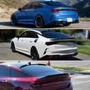 Roof & Rear Spoiler Compatible with Kia K5 2021-2024, Gloss Black R Style Duckbill High Kick Trunk Wing Lip & Roof Wing Fit for 4 Door Sedan 2021 2022 2023 2024