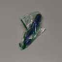 Weabetfu 25mm Large Crochet Hook,Huge Crochet Hooks for Chunky Yarn,Ergonomic Knitting Giant Crochet Hooks,Big Crochet Needles for Knitting Yarn Carpet Scarf Wool Roving (Blue)