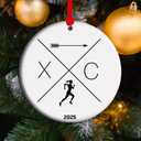 2025 Running Lover Christmas Ornament, XC Running Gift, Cross Country Gifts for Female Runner Marathoner (C5)