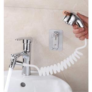 Sink Faucet Sprayer Hand Shower Sink Shower Hose Sprayer for Hair Washing,Rinser Set with Faucet Adapter, Shower Stand and Hose - for Utility Room, Bathroom, Laundry Tub