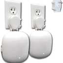 The Nest WiFi Pro Genie Wall Mount Outlet Holder Stand (2-Pack) | Lowest Profile | Open Access | No Messy Screws or Tape | Reinforced Support | Horizontal and Vertical Outlets