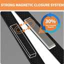 Magnetic Screen Door Left/Right Side Opening Polyethylene Terephthalate Mesh with Strong Magnets, Self-Closing Design for Insect/Bug Protection, Easy Installation, Pet & Kid Friendly (Fits Doors to 36x82 Inch, Black)