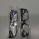 Gaoye 2-Pack of Reading Glasses - Blue-Light Filter, UV Protection - Readers with Rectangle Frames (1 Black + 1 Leoparde)