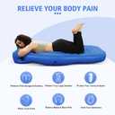 Inflatable Pregnancy Pool Float-Tummy Nest Pillow, Pregnancy Tanning Float for Prone Sleeping,Belly Mattress for Back & Hip Pain Relief Portable for Massage,Home,Trave, Blue