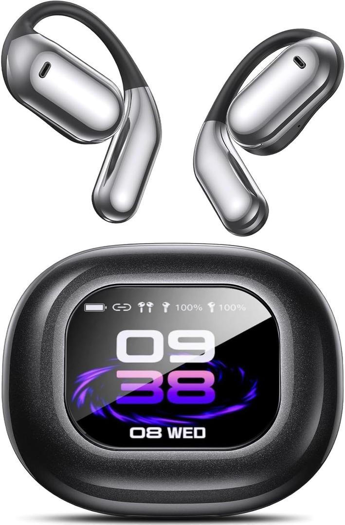 AI Language Translation Earbuds, OWS LCD Touchscreen Real-Time Translator for 144 Languages & Accents Includes Free Subscription Translation Device Earphones for Travel Business Learning, Black 9