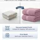 LANE LINEN 100% Cotton Turkish Towels for Bathroom - 6 Piece - Softer & Highly Absorbent - 2 Bath, 2 Wash cloths, 2 Hand Towels - Complete Family Set, Hotel Quality & Gentle on Skin - Wistful Mauve