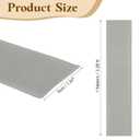 uxcell Rubber Stair Nosing, 3.28 ft Non-Slip Self-Adhesive Staircase Step Edge Protector, Waterproof Stair Treads Trim for Outdoor Indoor Floors, Gray