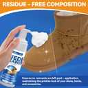 Suede and Nubuck Cleaner, 6.76 Oz Suede Shoe Cleaner with Brush and Towel, No-Rinse Foam Shoe Cleaner Kit for Leather, Boots, Knit, Canvas, Nubuck, Fabric, Tennis