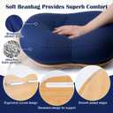 Lap Desk XL Beanbag Book Stand Book Holder for Reading in Bed Hands Free Reading Pillow,Laptop Desk Tablet 400g Weight for Enhanced Stability Gift for Book Lovers (Blue, Large)