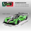 Voltz Toys 1/14 Scale Le Mans RC Car Licensed Lamborghini SC63 LMDh Remote Control Toy Car Model for Kids and Adults with Open Doors and Lights Gift for Kids and Adult