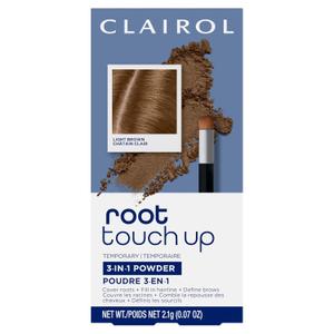 Clairol Root Touch-Up Temporary Concealing Powder, Light Brown Hair Color, Pack of 1 - (0.07 Ounce (Pack of 1))