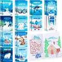 BenLouis 24 Pcs Winter Mini Coloring Books Kids Polar Animals Penguin Party Favors Small Activity Books Bulk for Kids Winter Holiday Theme Birthday Goodie Bags Stuffers Return Gifts Classroom Travel