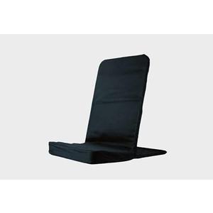 Original BackJack-Made in The USA- Black Cotton Fabric Lightweight Floor Seating Chair for Gaming, Families, Parents, Daycare, Back Support, Reading, Yoga, Meditation, Dorm, School Original, Black