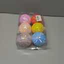 LANGXUN 6pcs Candy Land 2025 Xmas Birthday Party Wedding Suppiles Decoration, Hanging Candy Cane Christmas Tree Dcor, Christmas Decorative Hanging Ornaments Crafts (Rainbow Balls)