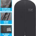 Plixio 40" Black Garment Bags Suit Bag for Travel & Clothing Storage of Dresses, Shirts, Fur Coats, Dance Costumes - Hanging Suit Cover for Men Women Closet Storage Garment Protector (10 Pack)