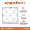 Amazon Basics 20x20x1 Air Filter 6-Pack, MERV 11 AC Furnace Filters, Dust, Pet, Allergy Control, Electrostatic (Actual Size: 19.75 x 19.75 x .75)