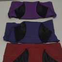 Period Underwear for Women Ladies Incontinence Protective Briefs High Absorbency Menstrual Leakproof Panties Postpartum Bladder Control Washable Cotton Briefs Multipack, Small (Purpel/Red/Blue)