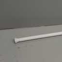 Amazon Basics No Drill Spring Tension Curtain Rod, Adjustable Length 36-54", Classic Finial, White