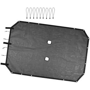 WDGBUIT Car Sunshade Mesh Sun Shade Bikini Top Roof Sunblock Mesh Heat Mesh for Jeep for Wrangler JK JKU 4 Door Unlimited 2007-2018