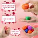 Zubebe 48 Pcs Christian Heart Stress Balls Bulk, John 3: 16 Jesus Loves You Foam Squeeze Balls, Religious Gifts for Sunday School Church Baptism First Communion Easter Vbs Party Favors (Multicolor)