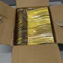 Prestee 300 Count Gold Plastic Silverware Set - Heavy Duty Disposable Cutlery with 100 Forks, 100 Spoons, and 100 Knives - Elegant Gold Plastic Forks and Spoons for Weddings, Holidays, and Parties