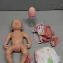 Mini Silicone Baby, 6 Inch Soft Flexible Silicone Baby Doll, Realistic Mini Naked Babies for Kids, Girl Doll