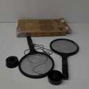 YISSVIC Electric Fly Swatter Bug Zapper Racket 4000V LED Screen Dual Modes Fly Zapper Rechargeable for Indoor Home Office Backyard Patio Camping (Black-2 Pack)