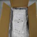 3-Tier Melamine Serving Tray Set, 14"x7" Platters for Serving Food, White Reusable Trays with Black Metal Display Stand for Cupcakes, Sevring Food, Dessert, Fruit, Cookie, Black