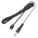 MECCANIXITY IR Infrared Emitter Sensor Receiver,Extension Cable 1.5m(4.9ft) Length 3.5mm Jack Single Black with Blue Head Pack of 1 (1.5m,3.5mm, Black, Blue)