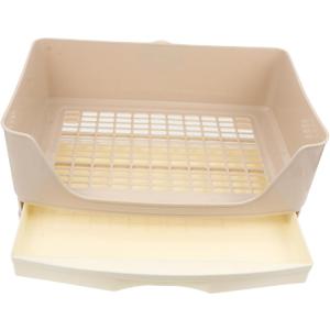 SUPVOX Rabbit Toilet Tray Box Large Space for Adult Rabbits Guinea Pigs Design Non Slip Bottom Rounded Edges Convenient Potty Trainer for Pets