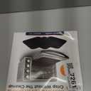 Toaster Oven Liners for Bottom of Oven (4 Pack) Reusable Non-Stick Heat Resistant Toaster Liners, Compatible with Breville, Cuisinart, Black & Decker, Dash, and More - Air Fryer Liners 12"x12" (Black)