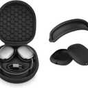 Yinke Smart Case for AirPods Max Headphones Supports Sleep Mode, with AirPods Max Silicone Earpad Cover and Headband Cover Anti-Scratch Accessories, Hard Organizer Portable Carry Travel