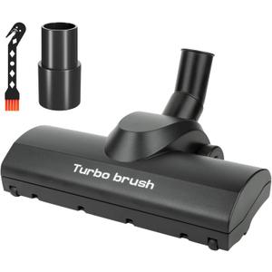 Portek Turbo Brush Head for 1-1/4" 1-3/8"(35mm) Vacuum Cleaners, Turbohead Floor Nozzle Vacuum Attachment Ideal to Remove Pet Hair from Low to Med Pile Carpets Area Rugs Hard Floors