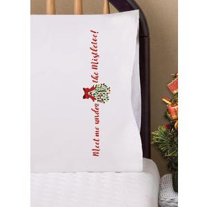 Mistletoe Pillowcases - 2 Standard Size (20" x 30")