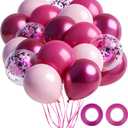 3 x 80pcs Pink Balloons, 12 inch Birthday Balloons, Party Balloons, Birthday Decorations, Helium Balloons for Bridal Shower Wedding Party Decorations
