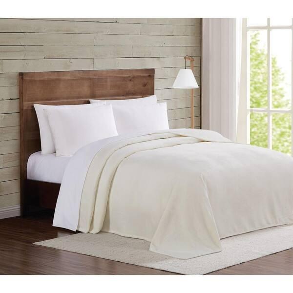 Blanket, No brand, Fabric, Velvet, Beige, 55×75 In