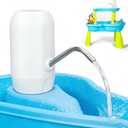 Water Table Pump, Kids Water Pump for Table, 3 Hours of Non-Stop Work Water Table Accessories Water Pump for Fun Summer Outdoor Water Toys Outside Water Play (White)