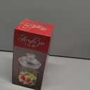 34oz Acrylic Storage Jar, Airtight Lid with Silicone Sealing Ring, Ideal Canister Container for Sugar, Tea, Spices, Herbs, Shells, Bath Salt, Christmas Decorative Apothecary Jars (Standard 1000 ml)