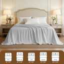 HBHLFZ Twin Flat Sheet - Ultra Soft Polyester Top Sheet - Hotel Quality Bed Sheets - Comfortable Wrinkle-Free - Easy to Care for - 1 Twin Flat Sheet OnlyTwinLight Gray