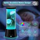 Cool Jellyfish Lamp Remote Dimmable Control Multi & 17 Color Changing Mood Light Gifts for Kids,Holiday Gift of Adult and Kids,for Room Decoration and Set The Mood