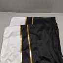 ZLINA Set of 2 Velvet Decorative Throw Pillow Covers Black White Patchwork with Gold Leather Pillow Covers 18  18 Inch Cushion Covers Decor Living Room Sofa Bedroom Car