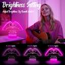 Night Light,3D Table Lmap Gifts for Girls,Fans,Music Lover with Remote 16 RGB Color Changing,Birthday Christmas Gift for Sisters Girlfriend Mom Teacher (Heart Hands)
