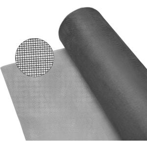 Fiberglass Window Screen Roll, High Visibility and Durable, Protection Install and Repair Door and Window Screens (Gray, 36in*100ft)