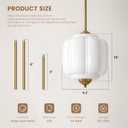 Milk Glass Ceiling Light Fixture, White, 9 inch