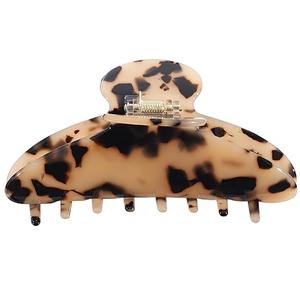 HAIMEIKANG Large Acetate 4 Inch Hair Claw Clip for Women  French Style Hair Claws for Thick Hair with NonSlip Teeth, Hair Accessories for Updos, Buns & Ponytails