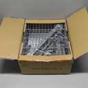 5 Tier Shelves, 16.9"x 13"x 53.9" Utility Rack Shelf, Metal Storage Shelving, Adjustable Wire Shelving Units, Heavy Duty Storage Organizer for Garage Laundry Office, Silver