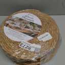 13 in Round Woven Placemats Plate Chargers Set of 12, Boho Farmhouse Rustic Woven Place Mats for Kitchen Dining Party Table Decor, Rattan Wicker Table Mats Jute Braided Chargers for Dinner Plates