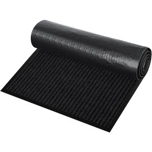 Commercial Floor Mat 3' x 4' Front Door Mat Extra Large, Industrial Hallway Runner Rug Heavy Duty Outdoor Indoor Utility Mat Low Profile Entryway Carpet Non Slip Backing for Home Office, Black