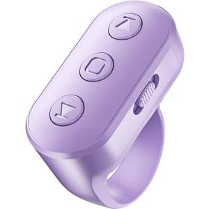 Scrolling Ring Remote for TikTok YouTube IG Shorts Video Landscape Portrait, Fingertip Wireless Scroller Page Turner Clicker for Kindle APP Compatible with iPhone iPad Android Phone Tablet